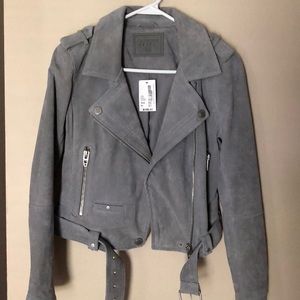 Blank NYC Suede moto jacket
